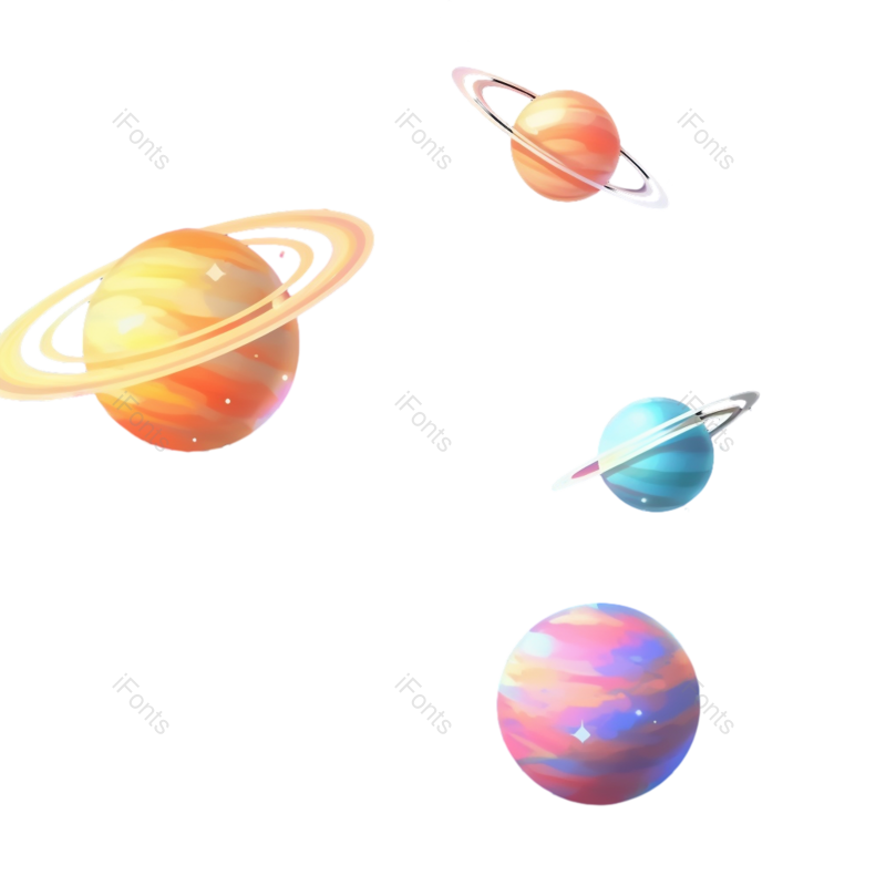装饰图片,星空元素,星星PNG,太空免抠素材